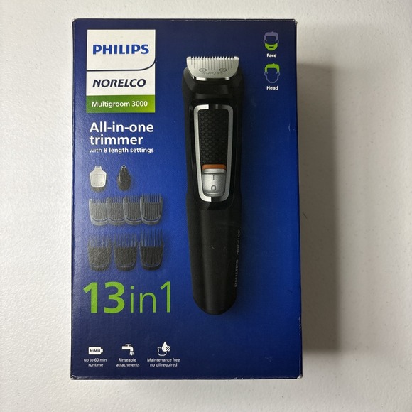 Philips Norelco Multigroomer All-in-One‎ Trimmer Series 3000 13 Piece New - Picture 1 of 7